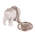 Metallic Silver Keyring