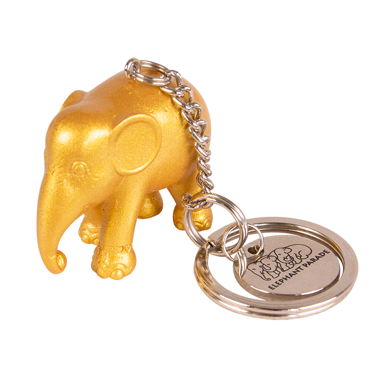 Metallic Gold Keyring