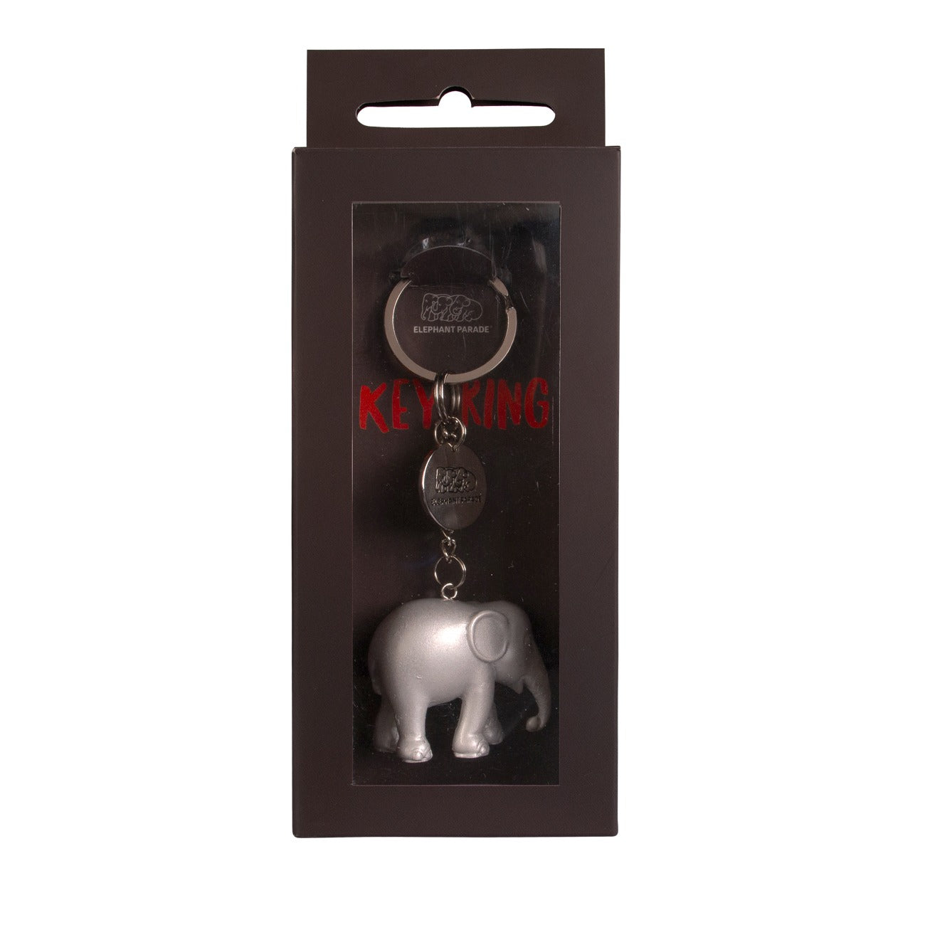 Metallic Silver Keyring